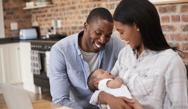 Parents with baby