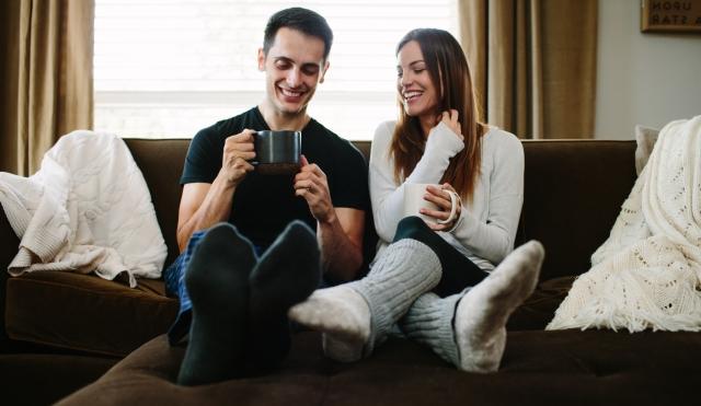 Couple on couch